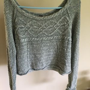 Cropped Cotton sweater